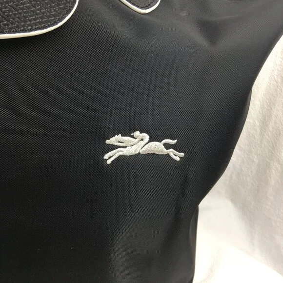 NWT Longchamp Le Pliage Original Large Shoulder Nylon Bag Tote IN NEW BLACK - Picture 5 of 12